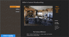 Desktop Screenshot of millers-customwoodworking.com