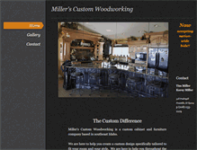 Tablet Screenshot of millers-customwoodworking.com